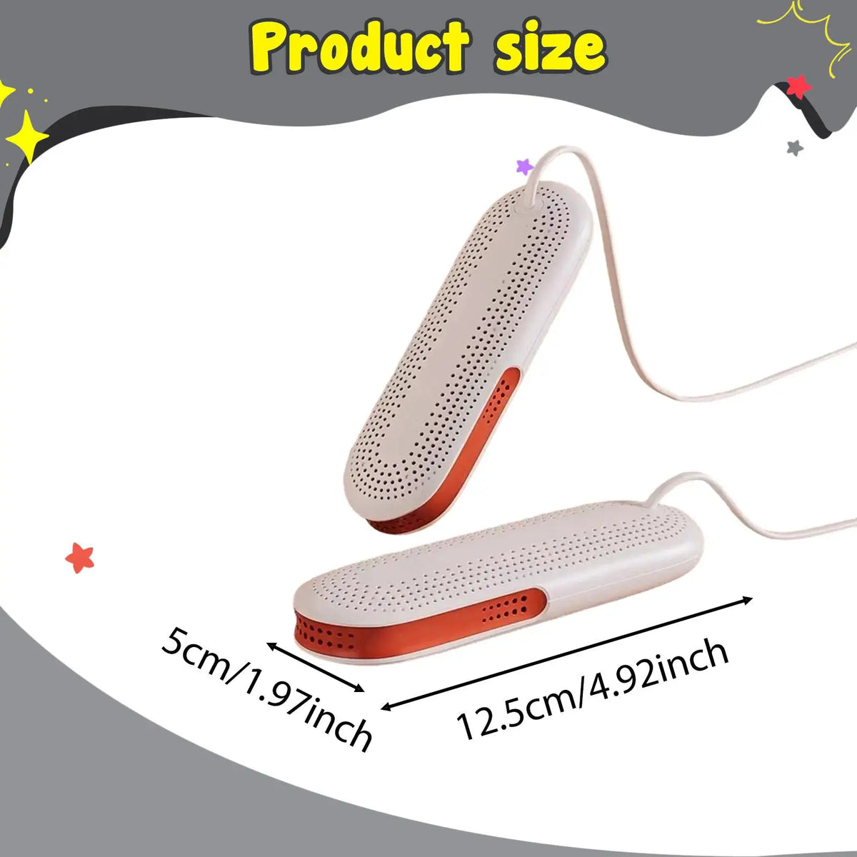 Compact Portable Shoe Dryer & Boot Warmer | Ventilation Holes Portable Shoe Dryer PLUSH