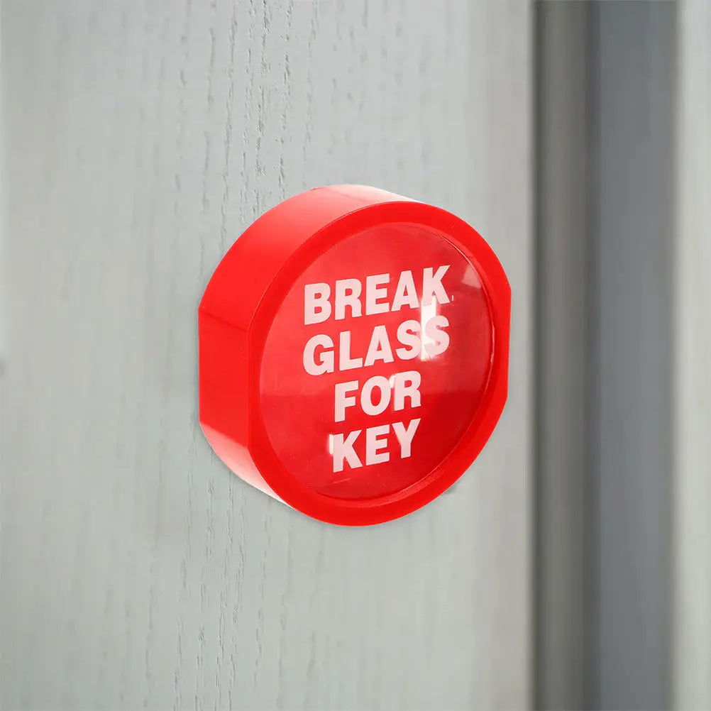 2-Pack Break Glass Emergency Key Lock Box – Wall Mounted Emergency Key Lock Box PLUSH