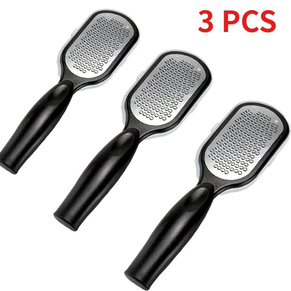 Stainless Steel Foot File & Callus Remover with Splash Guard Foot File Rasp PLUSH