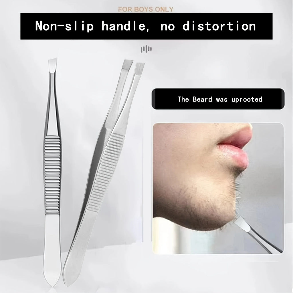 Precision Slant Tip Eyebrow Tweezers for Men & Women Eyebrow Tweezers PLUSH