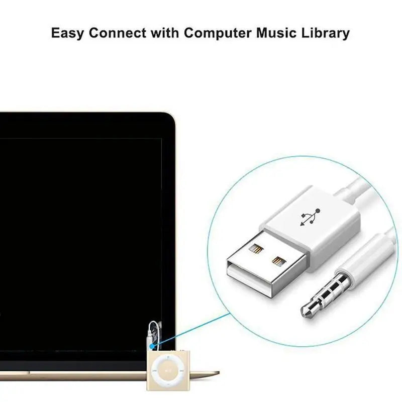 USB 2.0 Charger & Data Cable for iPod Shuffle All Generations USB Charging Cable PLUSH