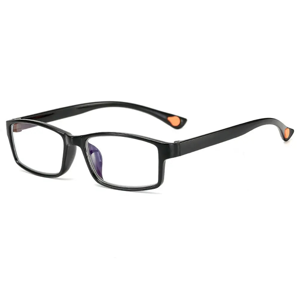 Ultralight Square Myopia Glasses – Anti-Reflective Unisex Frames Myopia Eyeglasses PLUSH black-orange 400