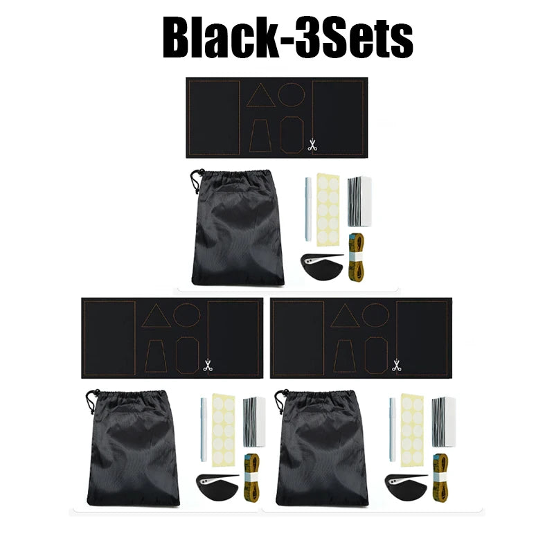Portable Blackout Curtain – Self-Adhesive Light Blocking Shade Blackout Curtain Shade PLUSH 2x1.46M 3PCS