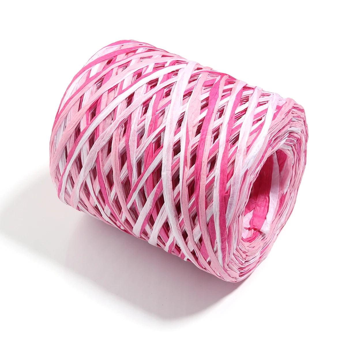 Colorful Raffia Paper Braided Cord 80-200m – DIY Craft Yarn Craft Braided Cord PLUSH colorful 01 x150m 4mm