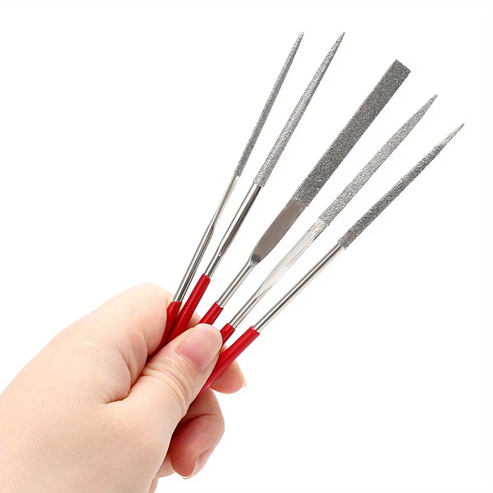 10Pcs Diamond Needle File Set – Jewelry Metal Wood Craft Tool Diamond Needle File Set PLUSH