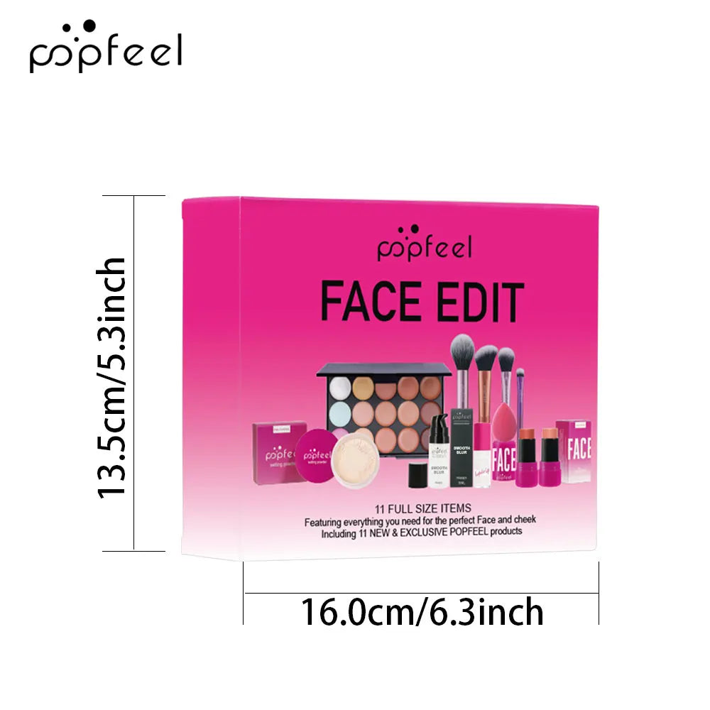 POPFEEL 11-Piece All-in-One Makeup Gift Set for Women & Girls Makeup Gift Set PLUSH
