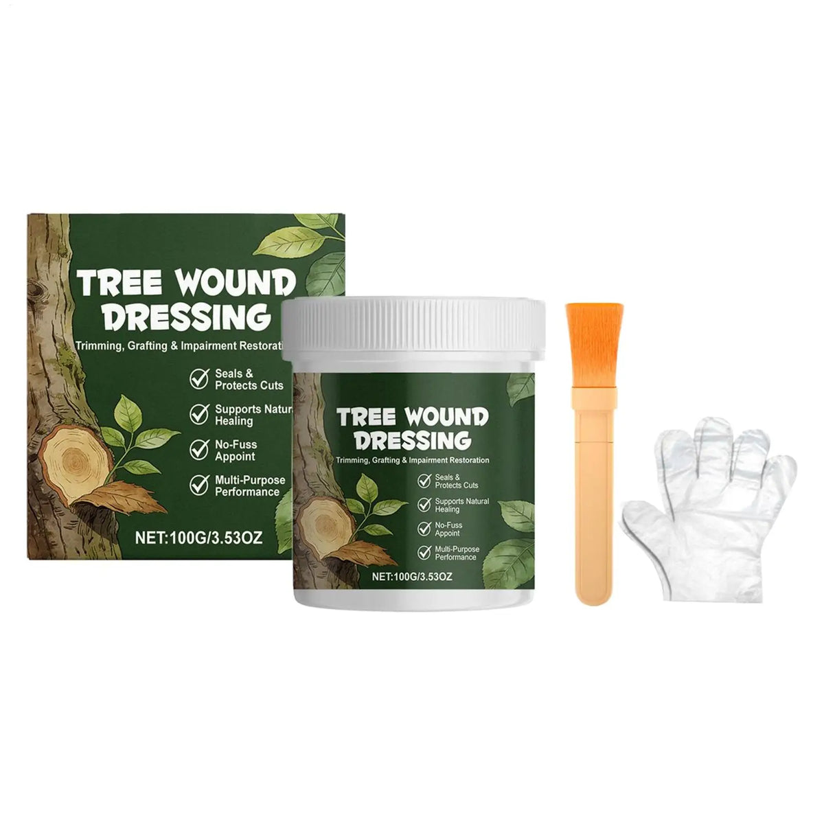 Grafting Tree Sealer Pruning Cut Paste 100g with Brush Tree Pruning Sealer PLUSH