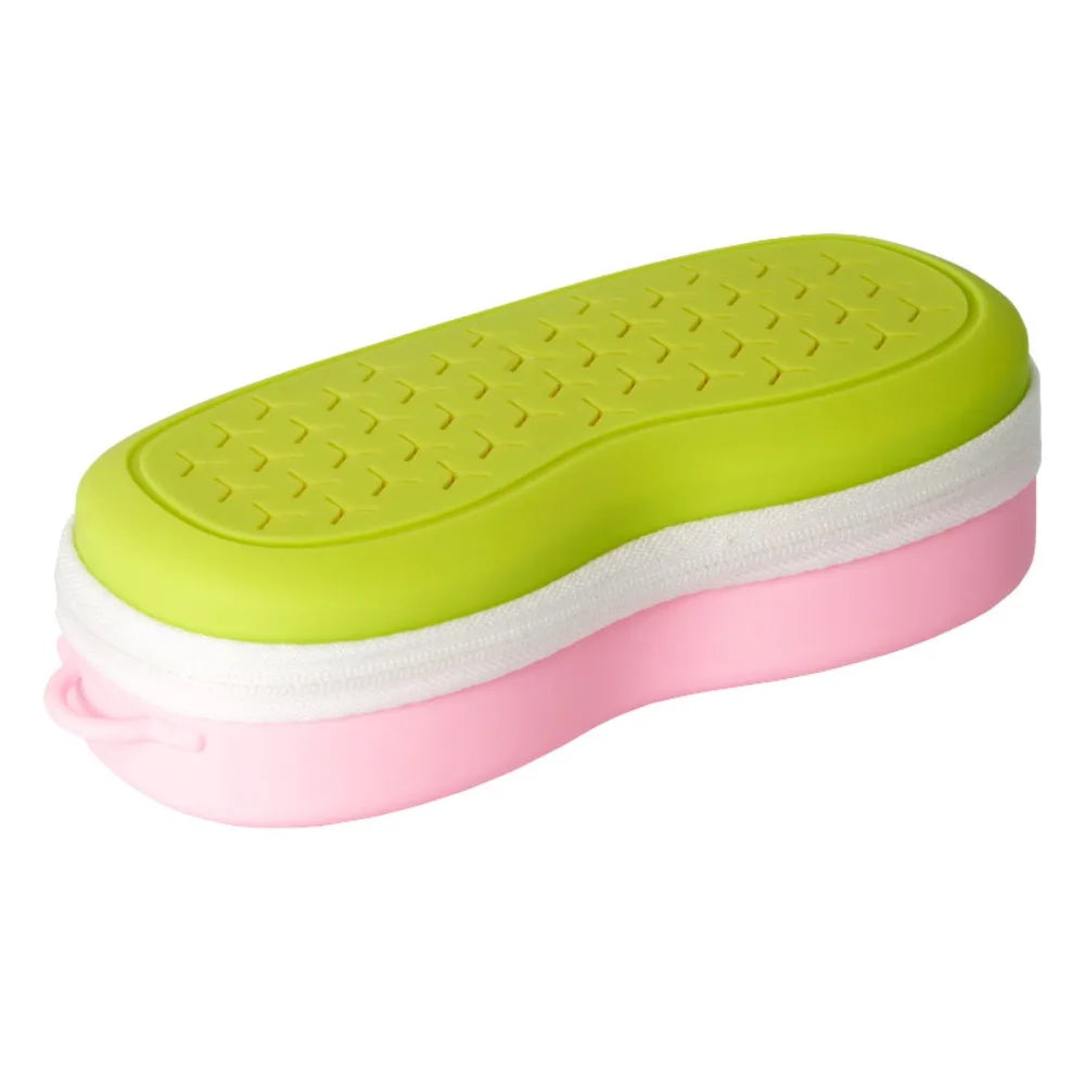 Silicone Swim Goggle Case – Breathable Hollow Storage Box Goggle Storage Case PLUSH style 4