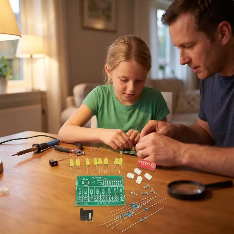 DIY LED Soldering Practice Kit | STEM Electronics Beginner Kit Soldering Practice Kit PLUSH