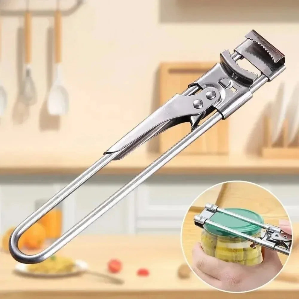 Heavy Duty Adjustable Stainless Steel Jar & Can Opener Kitchen Can Opener PLUSH