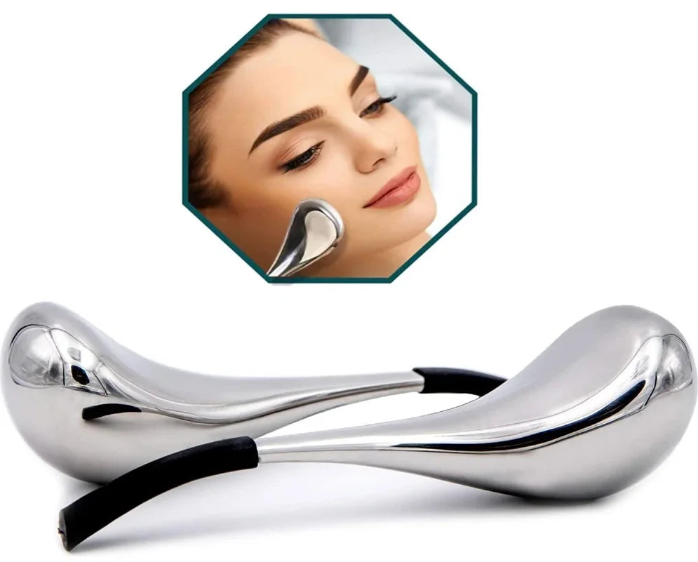 Stainless Steel Ice Globes Cryo Sticks – Facial Cooling Tool Facial Cryo Roller PLUSH