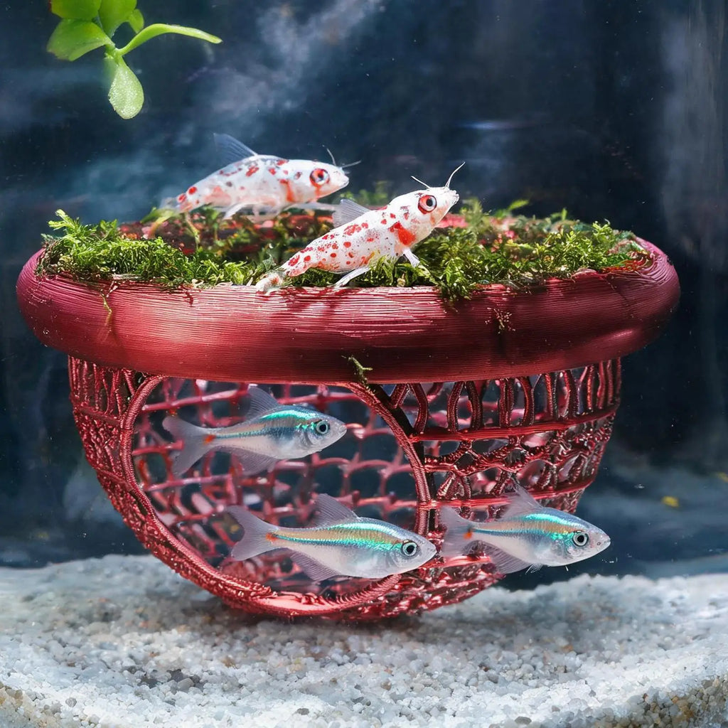 Floating Betta Cave – Fish & Shrimp Hideout Aquarium Decor Aquarium Cave Decor PLUSH