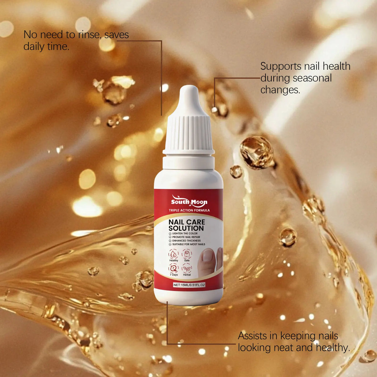 South Moon Nail Care Solution – Cuticle Softener & Nourisher Nail Care Treatment PLUSH