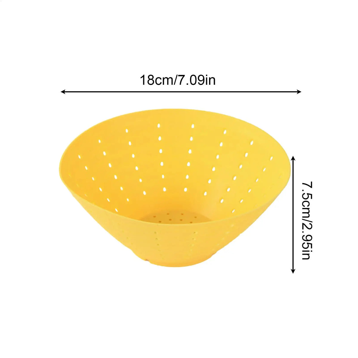 Foldable Silicone Strainer Bowl – Fruit & Veggie Colander Silicone Colander PLUSH