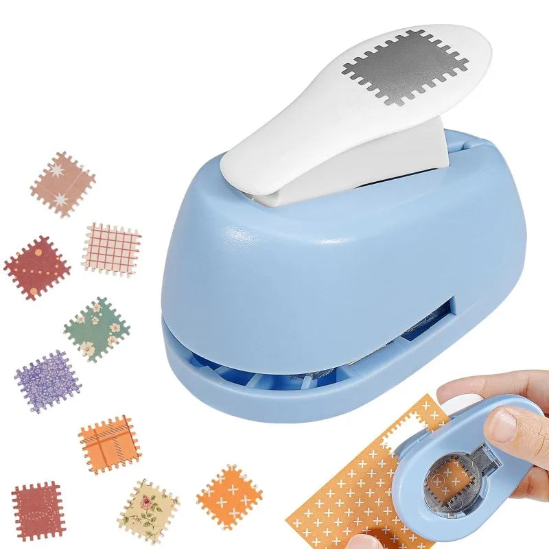 2-in-1 Postage Stamp Paper Punch – DIY Scrapbooking Tool Paper Craft Punch PLUSH