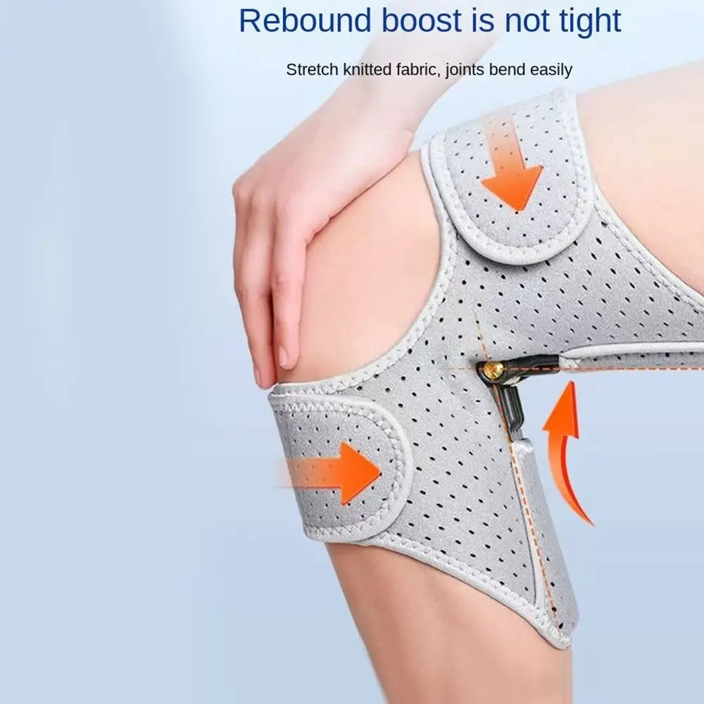Spring-Loaded Adjustable Knee Brace – Breathable Support Sleeve Knee Brace Support PLUSH