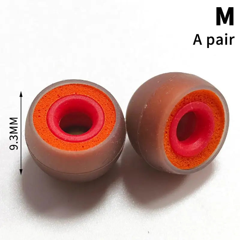 Memory Foam Silicone Earbud Tips – 1 Pair In-Ear Covers Earbud Tip Covers PLUSH A5