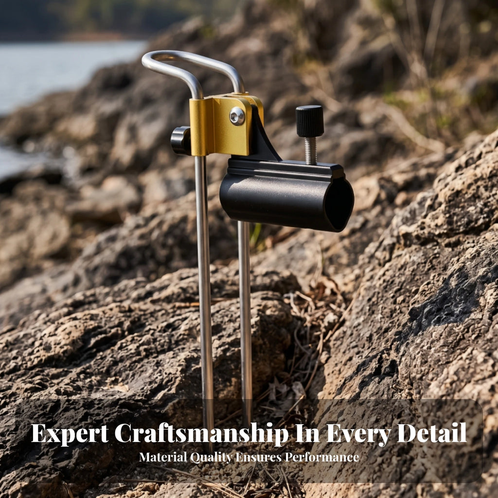 Ground Fishing Rod Holder – Adjustable Clamp & Rust Resistant Fishing Rod Holder PLUSH