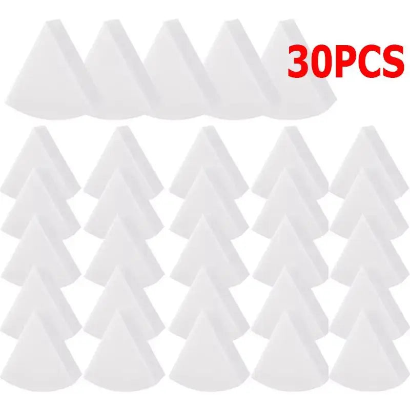 Triangle Wedge Makeup Sponge 1–30pcs | Foundation & Concealer Makeup Sponge PLUSH 30pcs