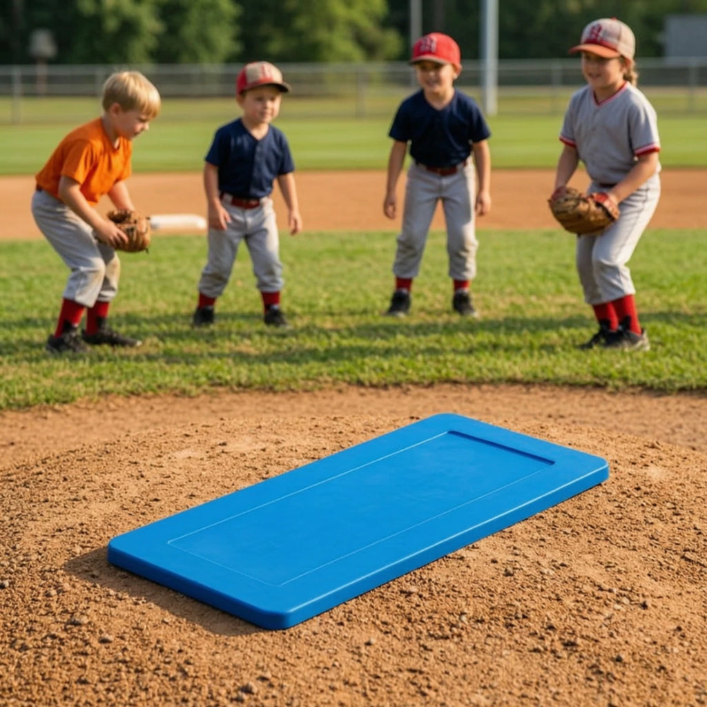 Rubber Baseball Pitcher Plate – Recessed Panel, Waterproof Pitcher Practice Plate PLUSH