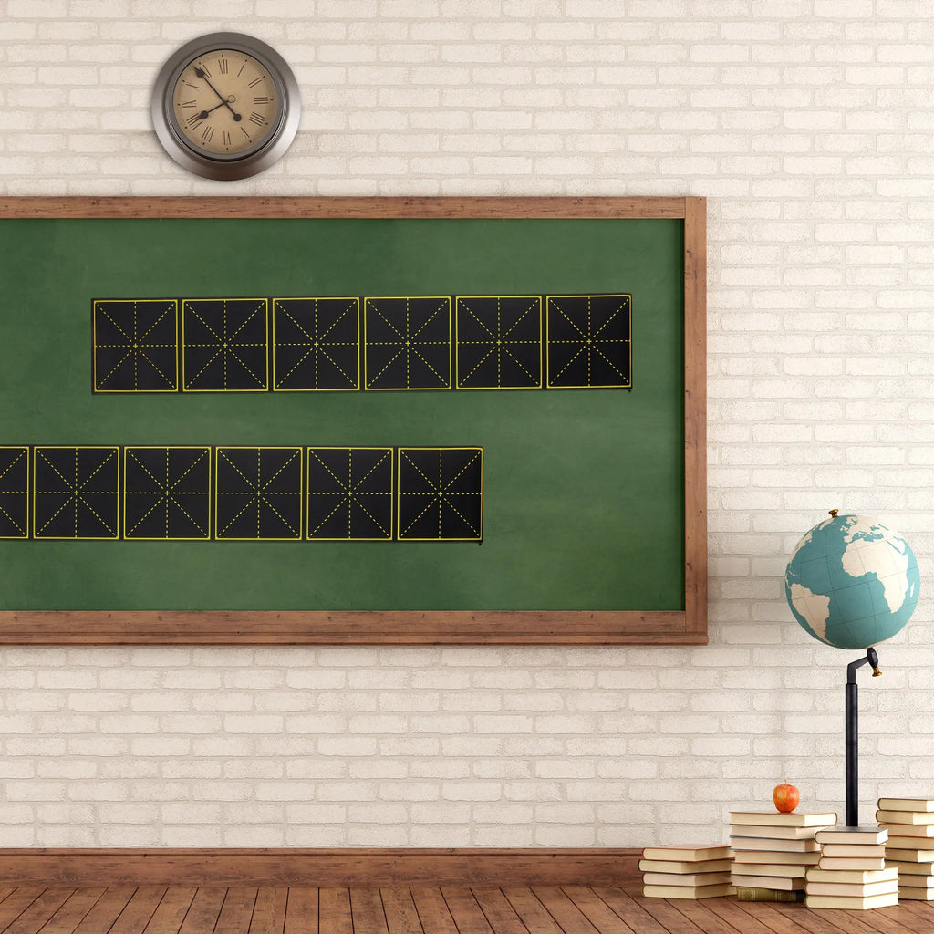 Magnetic Chalkboard Strips Grid Pattern Erasable Board – 2 Pack Magnetic Chalkboard Strip PLUSH Default Title