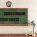 Magnetic Chalkboard Strips Grid Pattern Erasable Board – 2 Pack Magnetic Chalkboard Strip PLUSH Default Title
