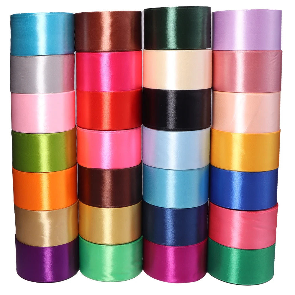 25 Yards 50mm Wide Satin Ribbon – Wedding, Gift & DIY Crafts Satin Craft Ribbon PLUSH