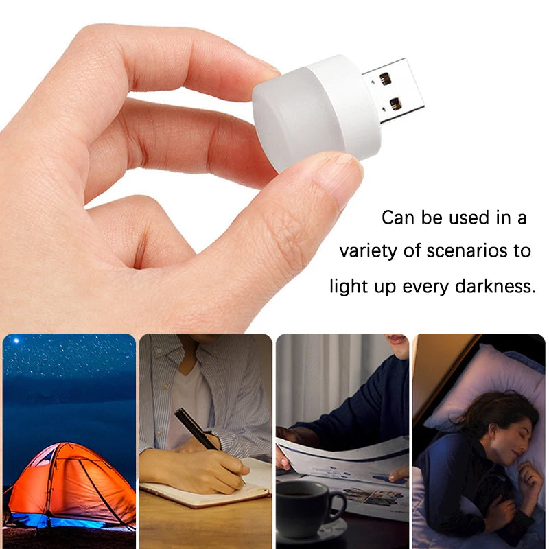 ZWINCKY USB LED Night Light – Mini Plug-In Reading Lamp 1W USB LED Night Light PLUSH