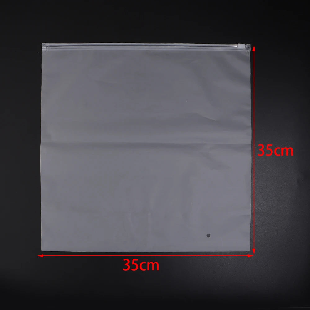 Matte Frosted Ziplock Bags – Jewelry & Craft Storage Pouches Ziplock Storage Bags PLUSH 35X35cm 5pcs