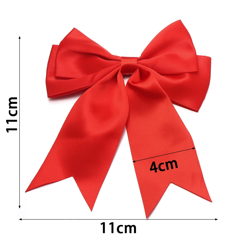 5pcs Double Layer Satin Swallowtail Bows – DIY Hair & Jewelry Ribbon Bow Findings PLUSH