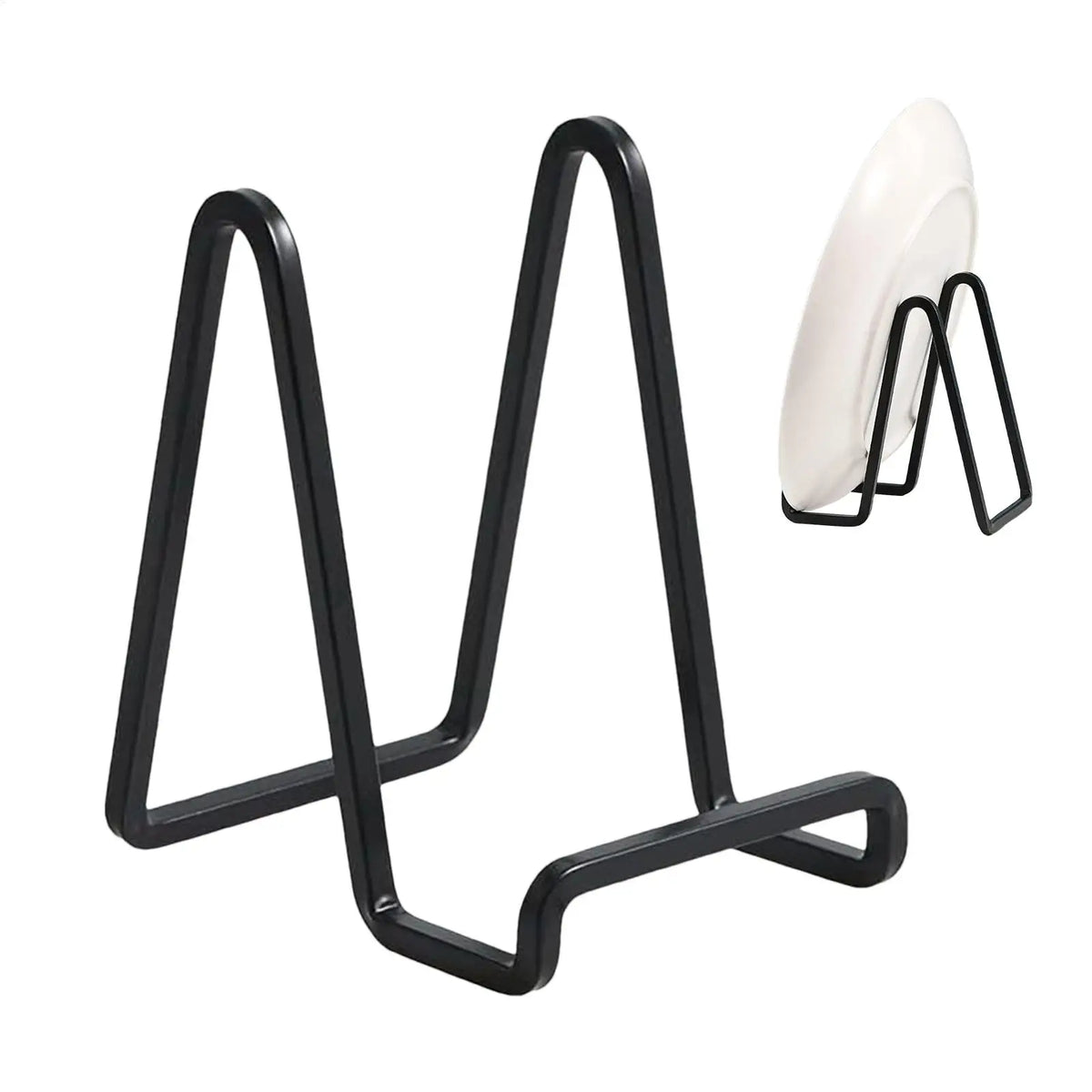 Black Metal Display Stand for Plates, Frames & Books Display Stand PLUSH