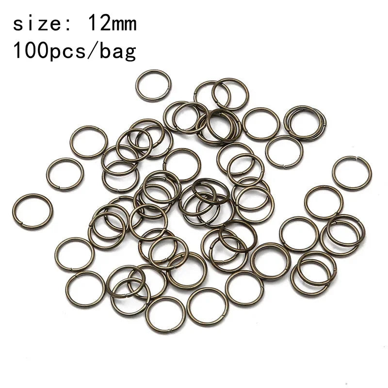 Dreadlock Beads & Braid Cuffs – 50–200pcs Micro Hair Rings Hair Braid Cuffs PLUSH 100pcs 12 mm NO.46