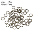 Dreadlock Beads & Braid Cuffs – 50–200pcs Micro Hair Rings Hair Braid Cuffs PLUSH 100pcs 12 mm NO.46