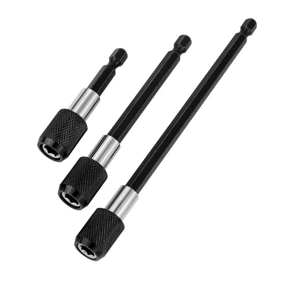 6.35mm Quick Release Drill Bit Extension Rod – 3 Sizes Drill Bit Extension PLUSH 3pcs