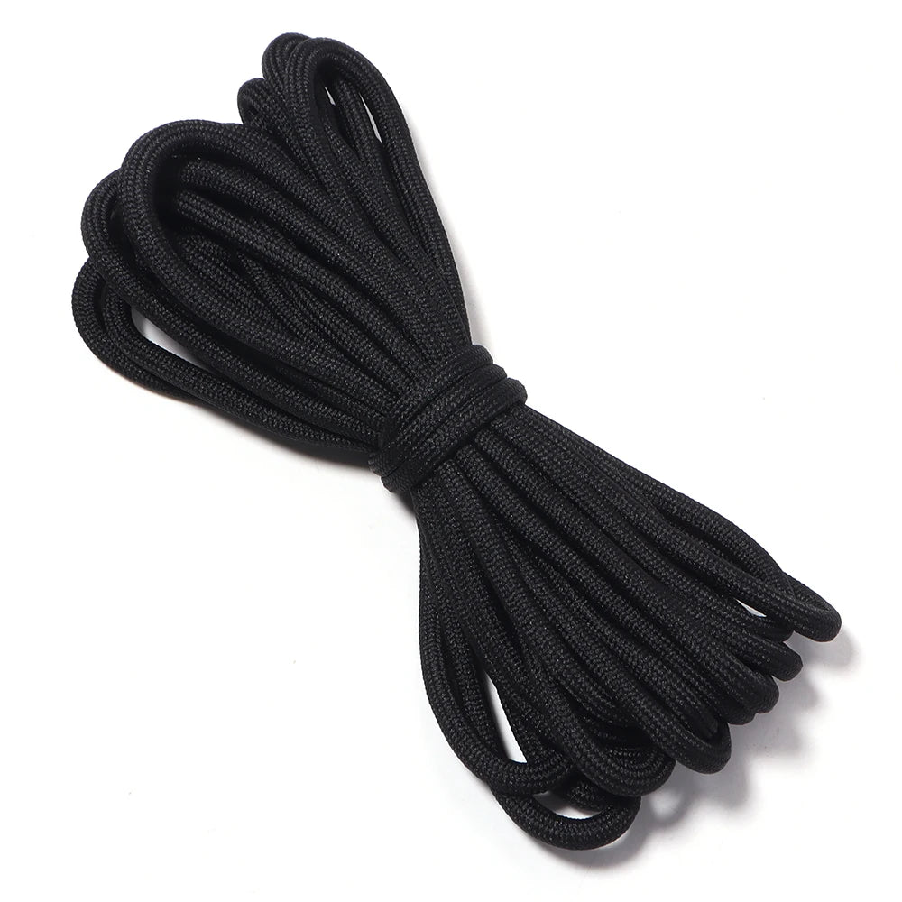 5 Yards 5mm Colorful Polyester Braided Rope – DIY Jewelry Crafts Braided Craft Cord PLUSH black