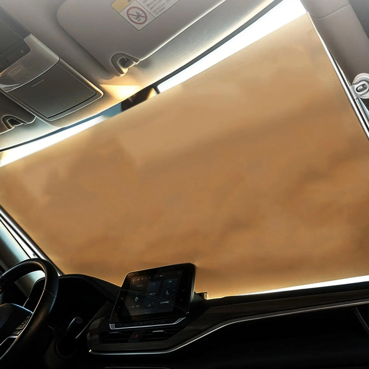 Retractable Car Sunshade No-Drill Suction Cup Windshield Cover Car Windshield Sunshade PLUSH