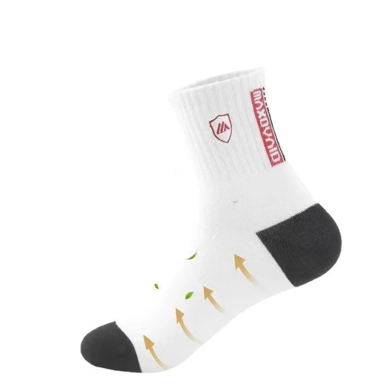 Men's Thick Cotton Socks Set – 5 Pairs, Breathable Mid-Tube Cotton Socks Set PLUSH