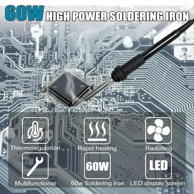 60W Cordless Soldering Iron for Makita 18V Battery – LCD Display Cordless Soldering Iron PLUSH