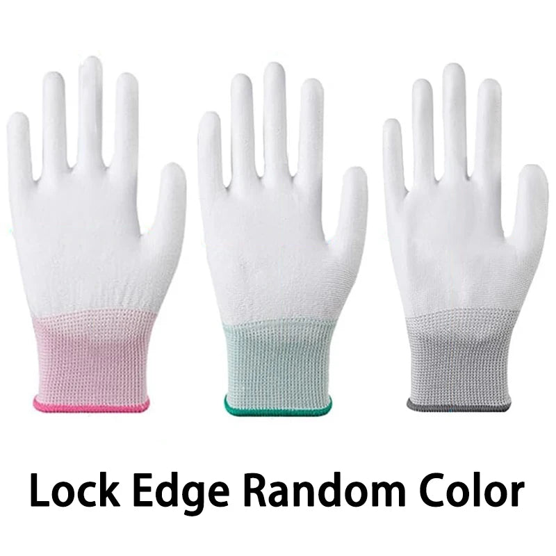 Anti-Slip PU Coated Work Gloves 6/12/18 Pack | Nylon Safety Safety Work Gloves PLUSH