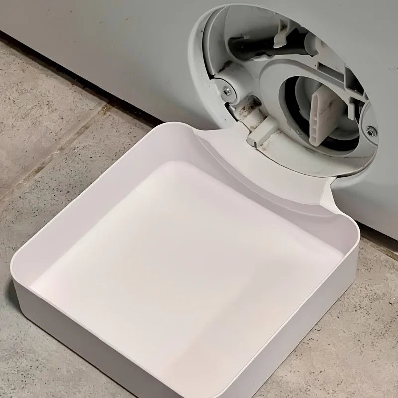 Washing Machine Drain Funnel – Fluff Filter Drip Tray Tool Appliance Drain Tool PLUSH white 1pc