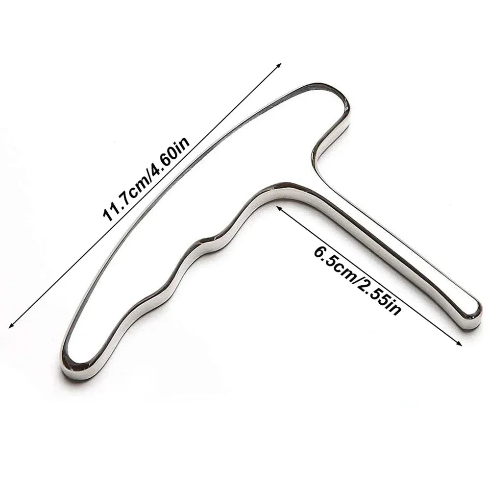 T-Bar Stainless Steel Deep Tissue Massage Tool | LSHOW Massage Tool PLUSH Type A