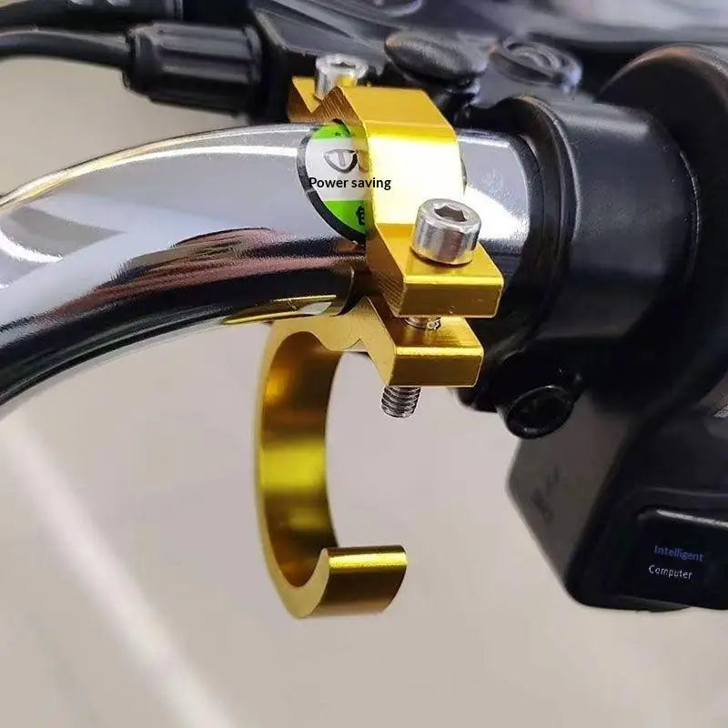 Aluminum Handlebar Hook for Bike & Motorcycle Bag Storage Handlebar Hook PLUSH Gold