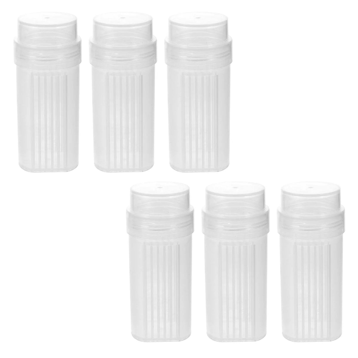 6-Pack Coplin Staining Jars | Clear Plastic Lab Slide Canisters Lab Staining Jars PLUSH