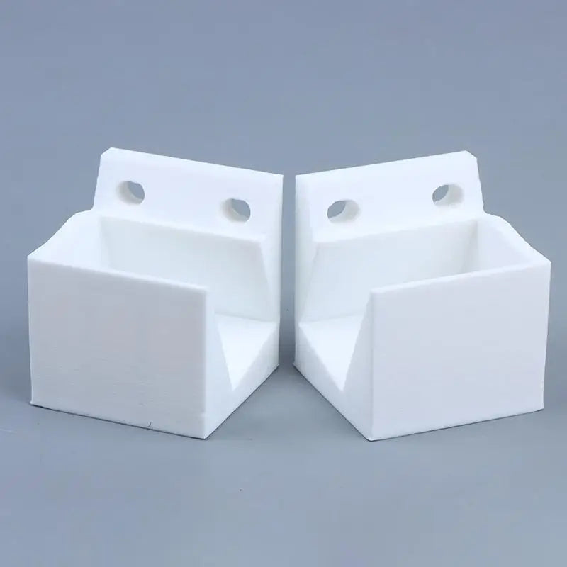 Spirit Level Wall Mount Bracket 2pc – Durable PLA Storage Tool Storage Bracket PLUSH White