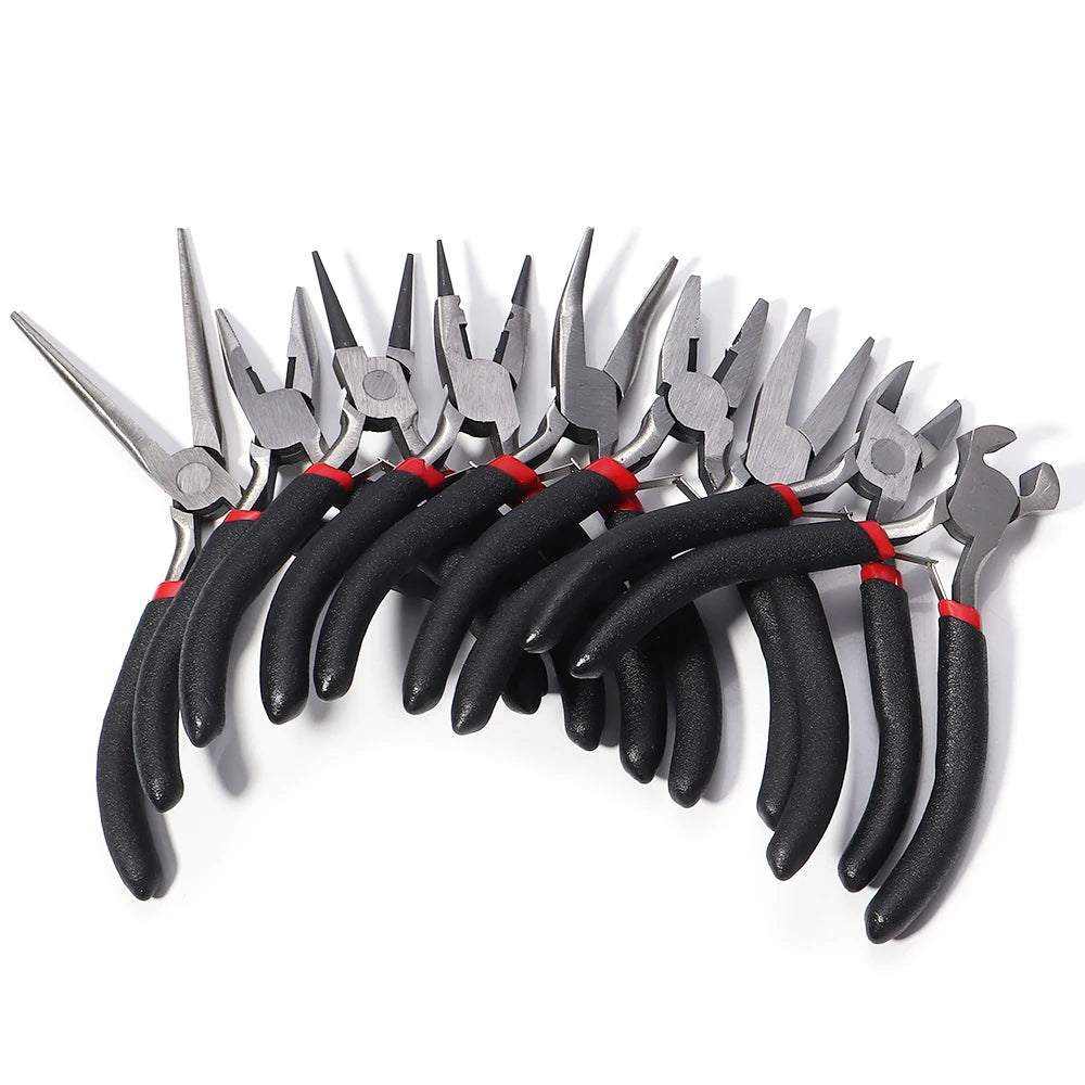 Jewelry Pliers Set – Round, Needle, Curved & Wire Cutters Jewelry Making Pliers PLUSH