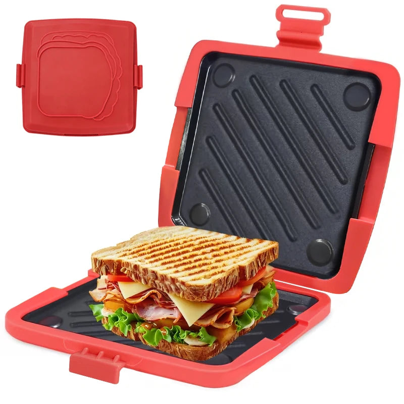 Silicone Sandwich Baking Tray – Microwave & Oven Safe Silicone Baking Tray PLUSH Red