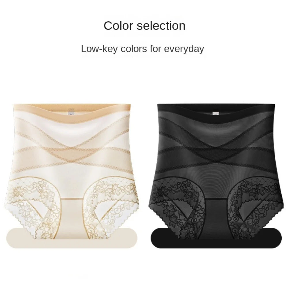 High Waist Lace Shaping Panties – Seamless Slimming Shapewear Shaping Control Panties PLUSH