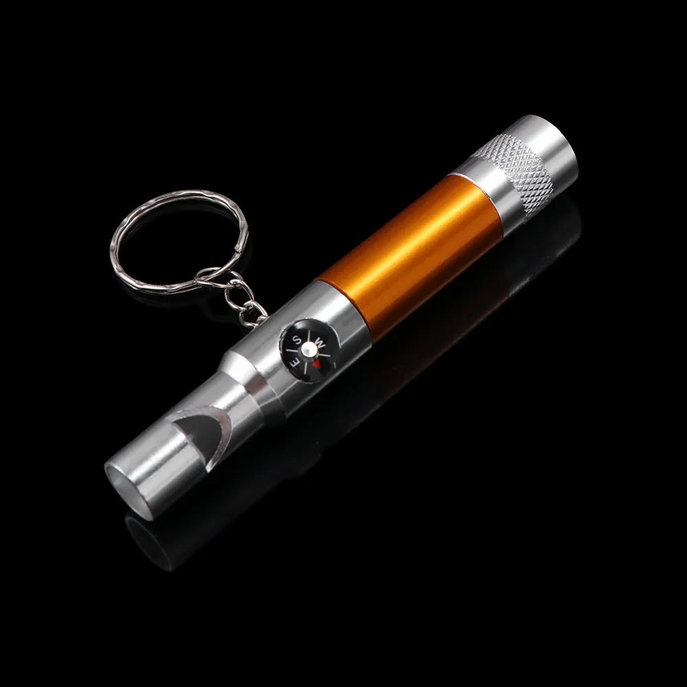 3-in-1 Keychain Flashlight Compass & Whistle | Outdoor Survival Outdoor Survival Tool PLUSH