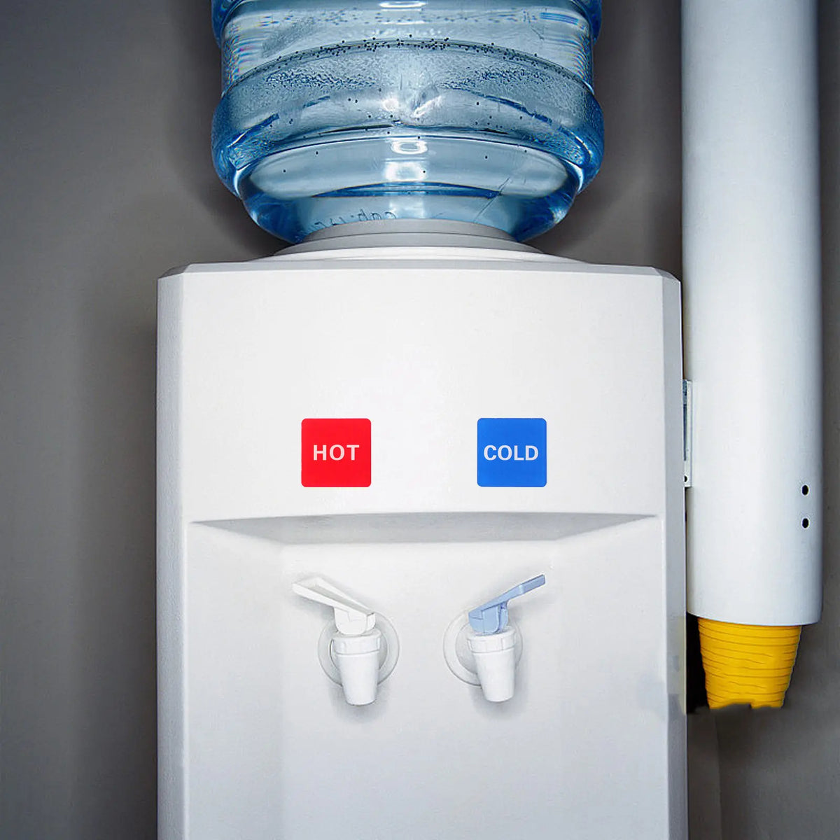 6 Pairs Hot & Cold Water Labels – Acrylic Faucet Stickers Acrylic Label Stickers PLUSH