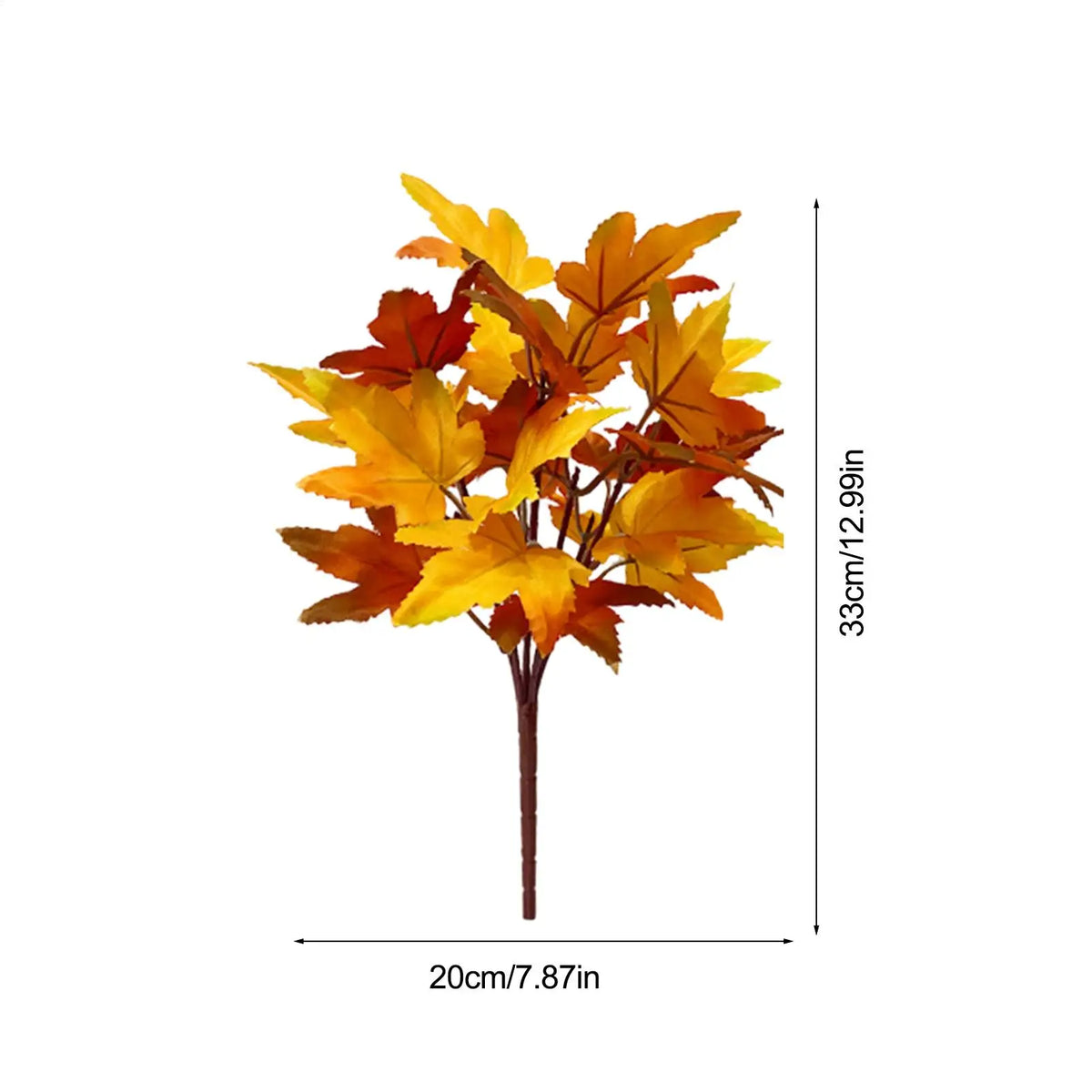 2pcs Artificial Maple Leaf Branches – Autumn Home Decor Artificial Leaf Branch PLUSH